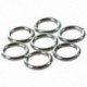 1X (500 rozsdamentes acél nyílt ugrógyűrűk, 5 mm átmérő. J5I2)