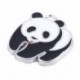 10 db ezüst tónusú zománc Panda Charms medálok 23x20mm F4Z7