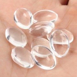 1X (10 x ovális kristályátlátszó átlátszó üveg cabochon kupola javítás Esküvői Ho B0W6