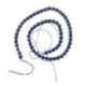 Kerek drágakő kék Lapis Lazuli laza gyöngyök, 6 mm-es szál, HOT N1P6