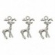 1X (50 db Charm Medálok Szarvas Állathang 22 * 15mmďĽˆEzüst ‰ ‰ Z2R1)