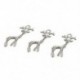 1X (50 db Charm Medálok Szarvas Állathang 22 * 15mmďĽˆEzüst ‰ ‰ Z2R1)