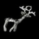 1X (50 db Charm Medálok Szarvas Állathang 22 * 15mmďĽˆEzüst ‰ ‰ Z2R1)