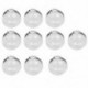 Üveggolyó DIY Medaillon medál gyűrű Dia. 25mm száj 6mm 10db átlátszó Y7Z7