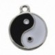 1X (20 db zománc Yin Yang Charm Medálok 22 * 18mmďĽˆfekete   fehérďĽ ‰ O6U4)
