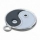 1X (20 db zománc Yin Yang Charm Medálok 22 * 18mmďĽˆfekete   fehérďĽ ‰ O6U4)