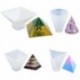 1X (4 csomagú piramis szilikon formák öntőformák, kúpos epoxi formák, Sili Q5P1