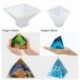 1X (4 csomagú piramis szilikon formák öntőformák, kúpos epoxi formák, Sili Q5P1