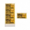 Ötszörös „Smile You`re On Camera” öntapadós videó riasztó biztonsági figyelmeztetés Sticke L1U2