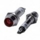 AC 220 V piros fém LED lámpa fényjelző jelzőfény 5 darab X1Z7