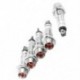 1X (váltóáramú 220 V-os piros fém LED-es lámpavilágítás jelzőfényjelző 5 db B2Q6)