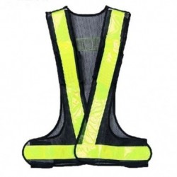 Hi-Viz fényvisszaverő mellény nagy láthatóságú figyelmeztetés Fekete Sárga DM Q4B4