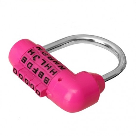 5 betűs kombináció bőrönd jelszó zár Pink Z7F6