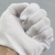 12 PÁR 100% PAMUTFEHÉR Nedvesítő bélés kesztyű egészségügyi zenei munka I7K8