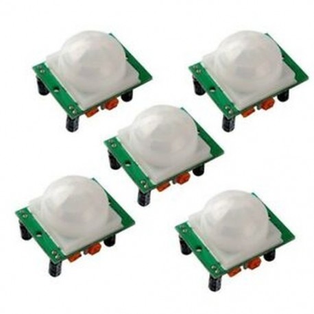 5PCS HC-SR501 Állítsa be a Piroelektromos infravörös PIR humen mozgásérzékelőt Detec D3N5