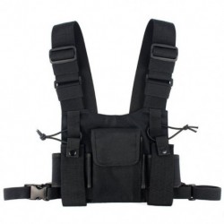 Rádiók Pocket rádió mellkasi kábelkészlet mellkas elülső csomag tok tok Holster mellény Rig C C8A6