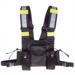Walkie Talkie Vest fluoreszkáló mellény tárolótáska C7F3 mellkasi táska
