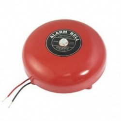 DC 24 V 25mA 95db 150 mm 6 &quot átmérőjű fém elektromos kerek riasztó csengő piros S4K3