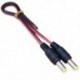 1X (12 V DC teljesítményű 5,5x2,1 mm-es pigtail-aljú dugasz dugasz CCTV kamera LED Li O4L4 LED)