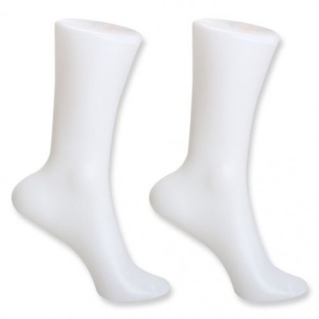 1X (2 db női lábú zokni Sox kijelzős forma rövid harisnya manöken fehér C3D1)
