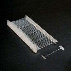 2X (5000 x mellékletek, műanyag tű a pisztoly címkézéséhez. (25 mm) E2L6)