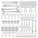 Pegboard kampósortiment 51 darabos ezüst R2M1