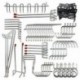 Pegboard horgok választéka - 102 db Peg Hook Szervezet T9M1