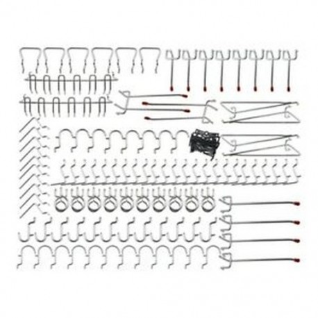 2X (Pegboard horgok választéka - 102 db Peg Hook Szervezet Y1X5)