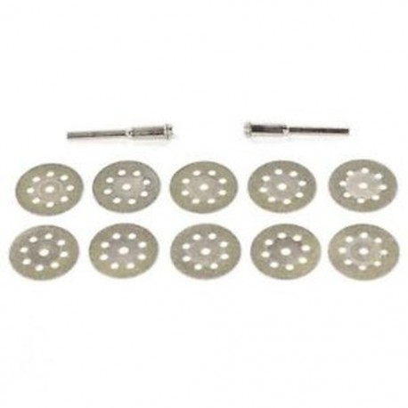 10 PCS 22 mm-es 8 lyukú elektromos csiszolási kiegészítők Gyémánt szelet / Fűrészlap B6T1
