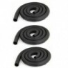 3 db 6 mm x 9 mm-es gumi műanyag hőszigetelt cső, fekete az R8A6 légkondicionálóhoz