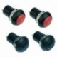 5X (vízszintes On-Off reteszelő 12 mm nyomógombos kapcsoló SPST 2A IP67, fekete K7S2)