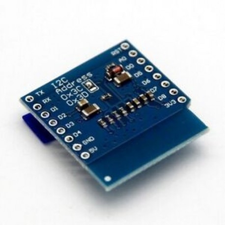 4x (0,66 hüvelykes OLED D1 mini OLED pajzs I2C / IIC-vel 64x48 pixel 3,3V Z9T9)