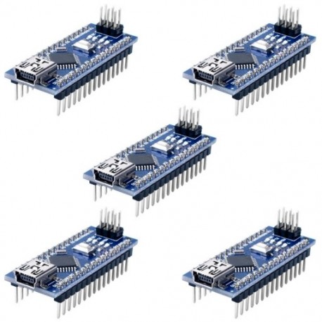 5PCS Nano V3.0 ATmega328P vezérlő kompatibilis arduino nano CH340 USB C7T6