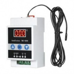 TMC-6000 110-240V vezetősínű hőszabályozó digitális hőmérséklet-szabályozó R8T3