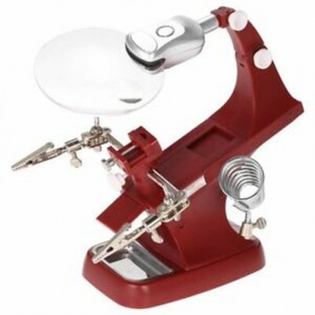 2X (többfunkciós 3X / 4.5X hegesztő asztali nagyító, 2 LED-del, Alligator S7F3