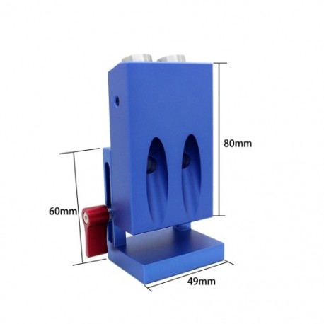Famegmunkáló zsebfurat-szúrókészlet 9,5 mm-es lépésfúróval, ütköző gallérral a Kreg M Y1P8-hoz