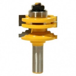 4X (1 db 1/2 hüvelykes szárüveg ajtó sín és rugalmas, fordítható útválasztó bit, fa CQ4I7