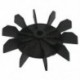 Belső furatú 10 járókerék légkompresszor motor ventilátor penge fekete PK N5V4 C0R6
