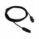 1X (3 FT 1,1 M-os digitális száloptikai audio Toslink SPDIF MD DVD-kábel L X4W4