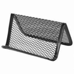 Mesh névjegykártyatartó irodai íróasztal kiegészítő kapacitása 50 9,8 * 8 * 4cm O1G7