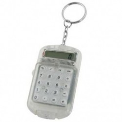 Áttetsző műanyag tok, 8 számjegyű elektronikus mini számológép w Lchau Keychain