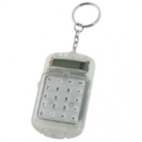 Áttetsző műanyag tok, 8 számjegyű elektronikus mini számológép w Lchau Keychain