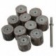 12 x 14 x 3mm 120-szemcsés kefecsiszolószerszám szárnyas kerék (10 darab) E2N4