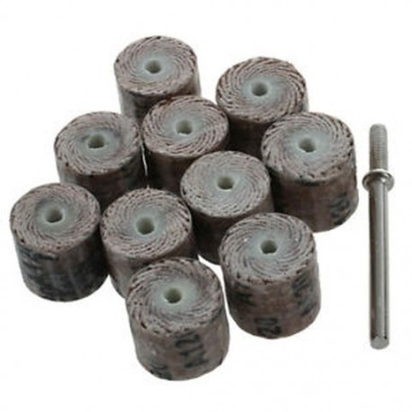 12 x 14 x 3mm 120-szemcsés kefecsiszolószerszám szárnyas kerék (10 darab) E2N4