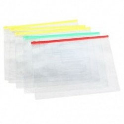 5 db átlátszó műanyag vízálló toll A4-es papírpapír, Ziplock táskák, mappák, C3C3