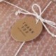 100 db ajándékcímke 4,3 CM x 4,3 CM nátronpapír címkék &quot KÖSZÖNÖM&quot  címke Címke La K5C1