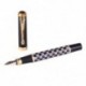 Jinhao 500 Writing Iridium gold Toll töltőtoll Pen toll 0,5 mm, fekete-fehér D2G3