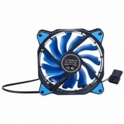 3-tűs / 4-tűs, 120 mm-es számítógépes tok CPU hűtőventilátor, LED lámpával DC F8Q3