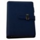 FASHION Pocket Organizer Planner Bőr Filofax napló Notebook Blue I9G9