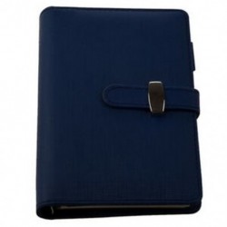 FASHION Pocket Organizer Planner Bőr Filofax napló Notebook Blue I9G9